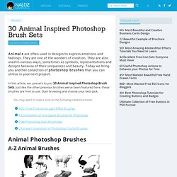 30 Animal Inspired Photoshop Brush Sets