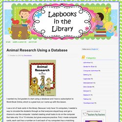 Animal Research Using a Database