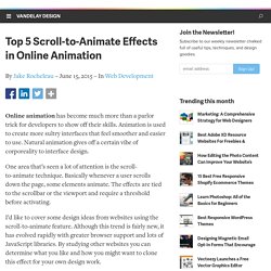 Top 5 Scroll-to-Animate Effects in Online Animation