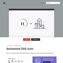 Animate SVG icons with CSS and Snap