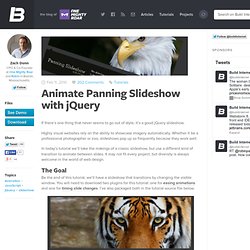 Animate Panning Slideshow with jQuery