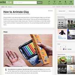 How to Animate Clay