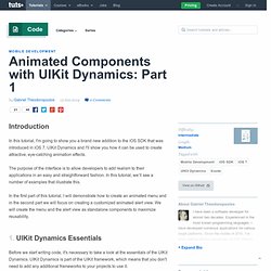 Animated Components with UIKit Dynamics: Part 1