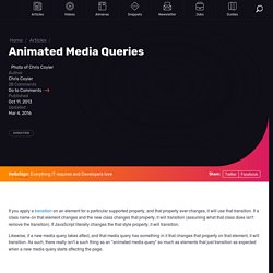 Animated Media Queries