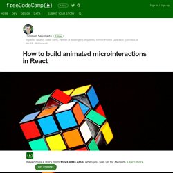 How to build animated microinteractions in React – freeCodeCamp