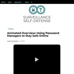 Animated Overview: Using Password Managers to Stay Safe Online