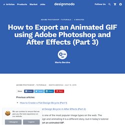 How to Export an Animated GIF using Photoshop & After Effects