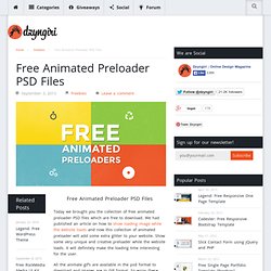 Free Animated Preloader PSD Files