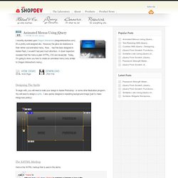 Animated Menus Using jQuery » ShopDev Website Design Blog