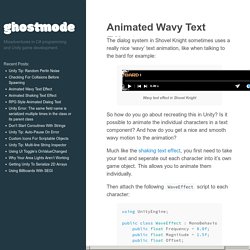 Animated Wavy Text Effect · ghostmode