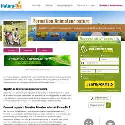 Animateur nature - Formation à distance - Métiers de l'Environnement