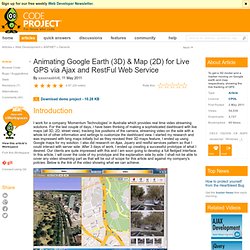 Animating Google Earth (3D) & Map (2D) for Live GPS via Ajax and RestFul Web Service