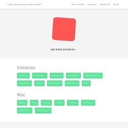 CSS3 Animation Cheat Sheet - Justin Aguilar