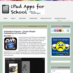 Animation Express – Create Simple Animations on Your iPad