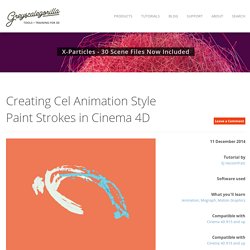 Creating Cel Animation Style Paint Strokes in Cinema 4D