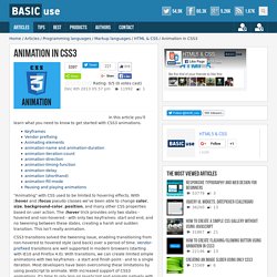 Animation in CSS3