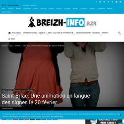 Saint-Briac. Une animation en langue des signes le 20 février