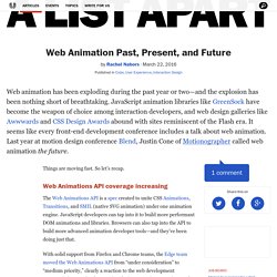 Web Animation Past, Present, and Future