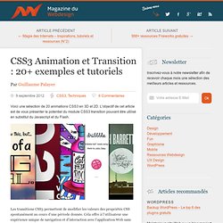 CSS3 Animation et Transition : 20+ exemples et tutoriels