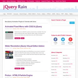 800+ Best jQuery Animation effect tutorial & plugin with example & Demo