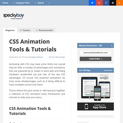 CSS Animation Tools & Tutorials
