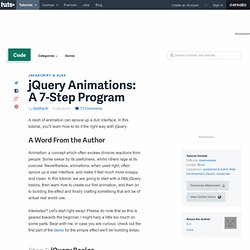 jQuery Animations: A 7-Step Program