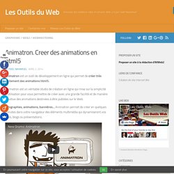 Animatron. Creer des animations en html5