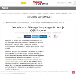 L EXPANSION 09/11/12 Les animaux d'élevage français gavés de soja OGM importé