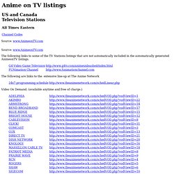 Canadian and US TV Stations