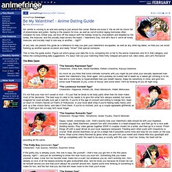 Features: Be My Valentine! - Anime Dating Guide
