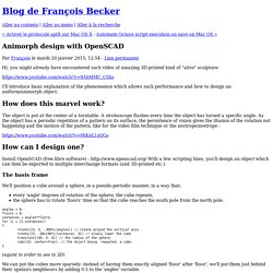Animorph design with OpenSCAD - Blog de François Becker