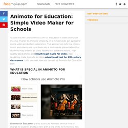 Animoto for Education: Video Maker for Schools - Freemake