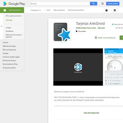 Tarjetas AnkiDroid - Aplicaciones en Google Play