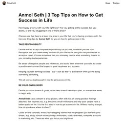 3 Top Tips on How to Get Success in Life