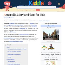 Annapolis, Maryland Facts for Kids