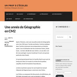 Une année de Géographie en CM2