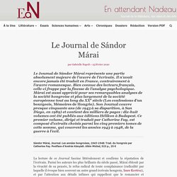 Les années hongroises, 1943-1948 : le Journal de Sándor Márai