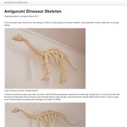 Soft Like Kittens › Amigurumi Dinosaur Skeleton