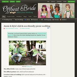 Annie & Kyle's kid & eco-friendly picnic wedding
