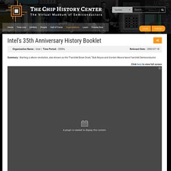 Intel's 35th Anniversary History Booklet
