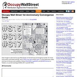 Occupy Wall Street 1st Anniversary Convergence Guide
