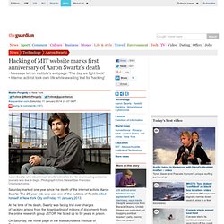 Hacking of MIT website marks first anniversary of Aaron Swartz's death