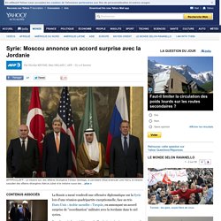 Syrie: Moscou annonce un accord surprise avec la Jordanie