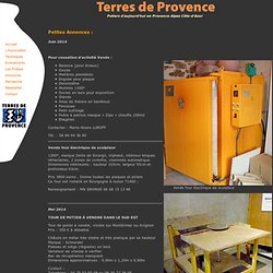 Annonces Terres de Provence - Association Régionale de Potiers