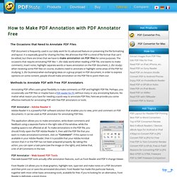 How to Annotate PDF with Free PDF Annotator Effectively