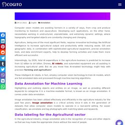 Data Annotation Play in Agriculture Role