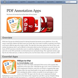 PDF Annotation Apps: iPad/iPhone Apps AppGuide