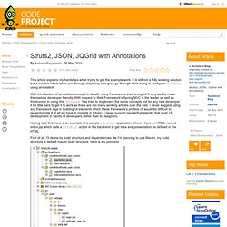 Struts2, JSON, JQGrid with Annotations