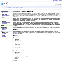 gag - Google Annotations Gallery