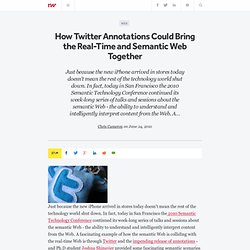 How Twitter Annotations Could Bring the Real-Time and Semantic Web Together
